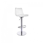 Montecarlo Hydraulic Barstool in WHITE  